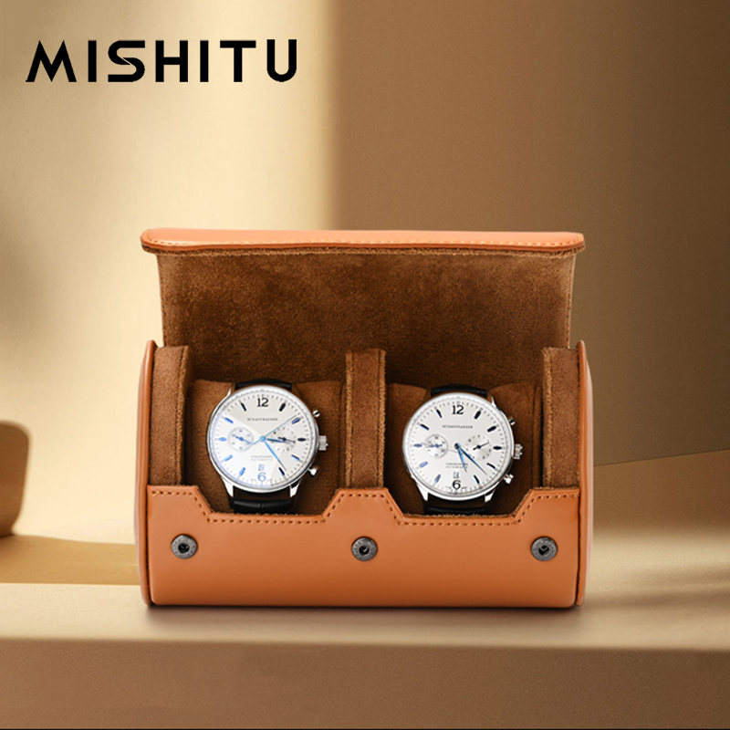 Jewelry Watches Box - MISHITU 1/2/3-Slot Watch Storage Roll Travel
