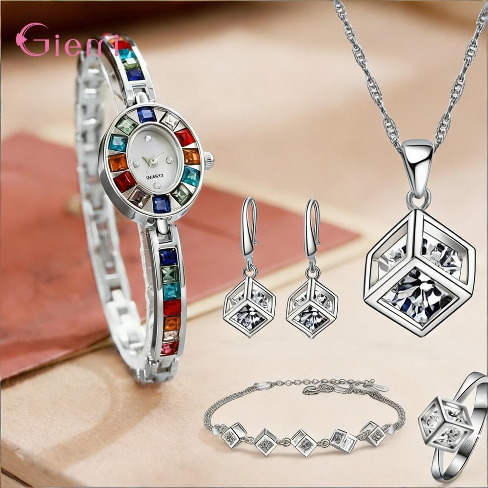Pretty 925 Sterling Silver Geo - Best Jewelry Watches 评论和价格