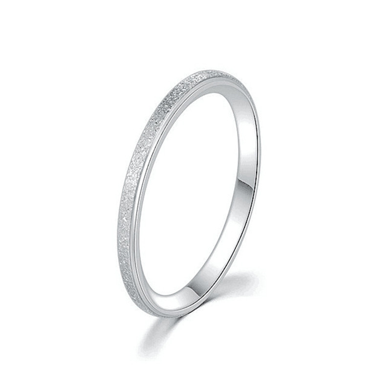 Fashion Minimalist Frosted Thi - Minimalist Ring Stackable 评论和价格