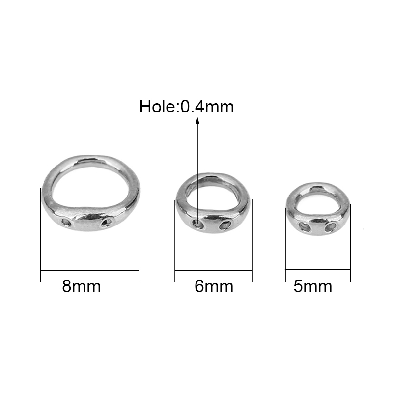 20pcs Stainless Steel Necklace - Charm Bracelet Beads 评论和价格