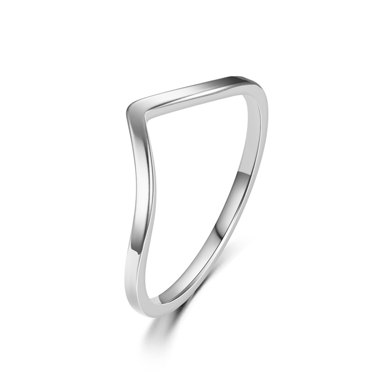 Minimalist Irregular Chevron V - Minimalist Ring Stackable 评论和价格