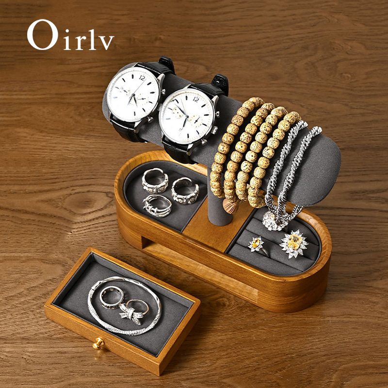 Oirlv Solid Wood Watch Organiz - Jewelry Watches Box 评论和价格