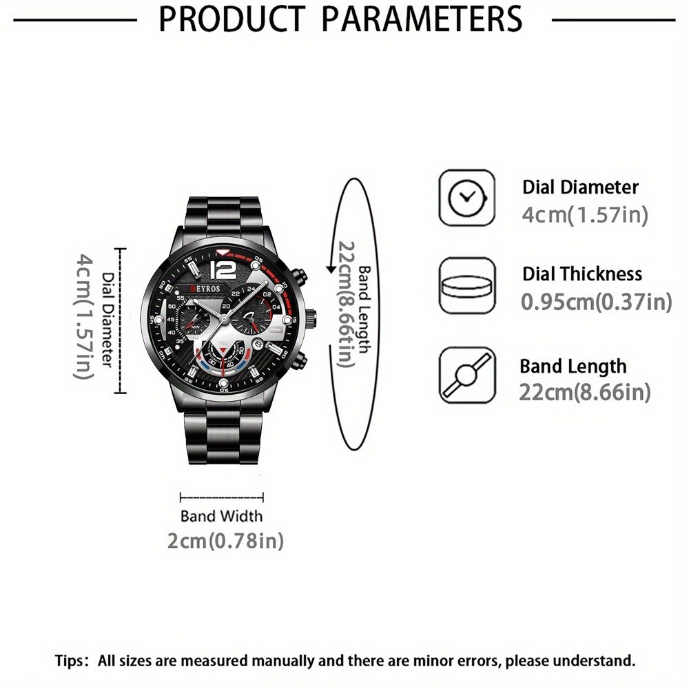 3pcs/set Fashion Men's Watch B - Best Jewelry Watches 评论和价格