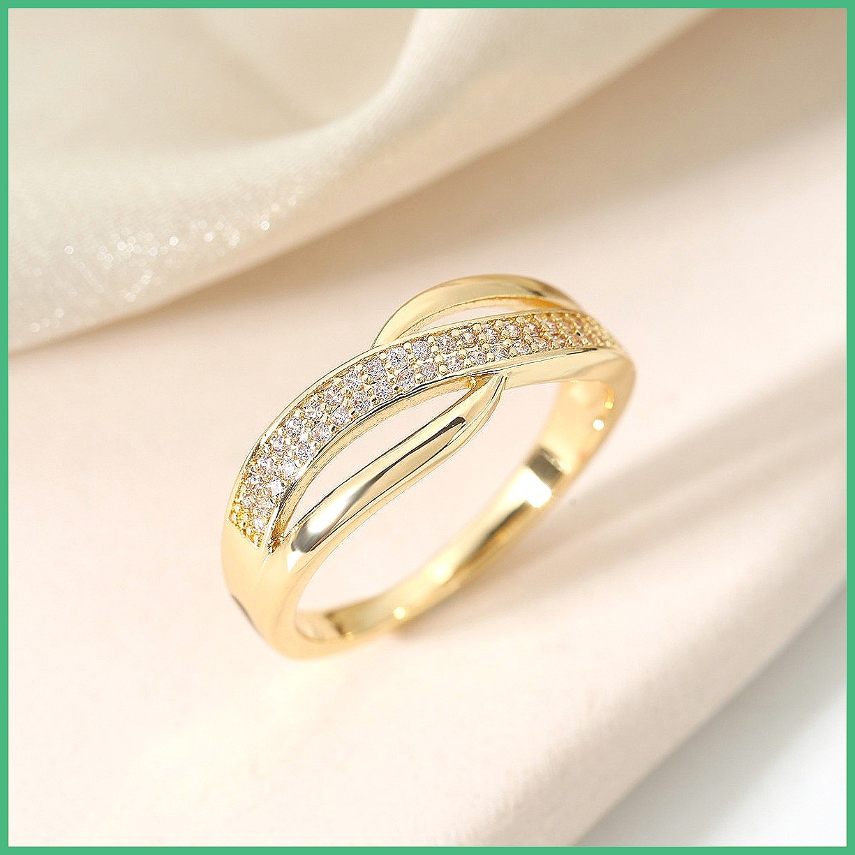 Cross Finger Ring Set with Ful - Minimalist Ring Stackable 评论和价格
