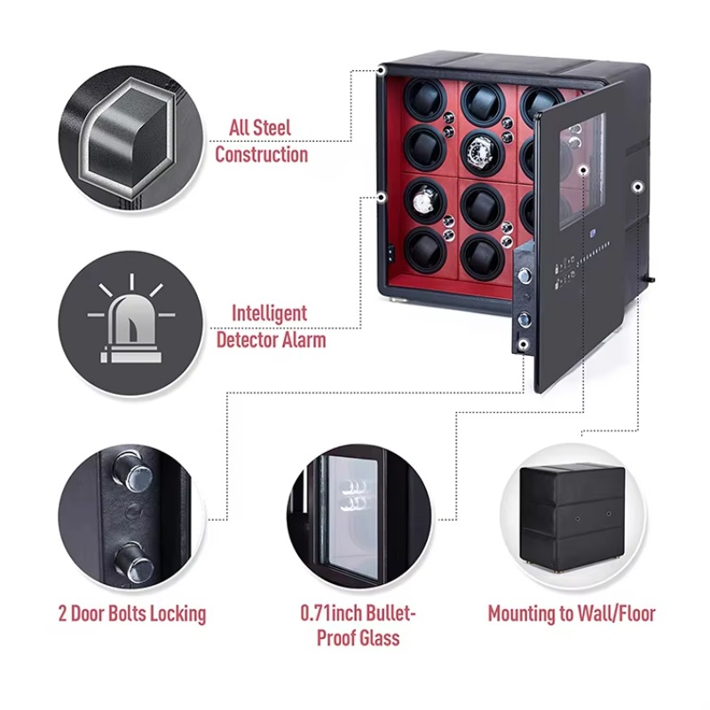 Luxury 12 Automatic Rotors and - Jewelry Watches Box 评论和价格