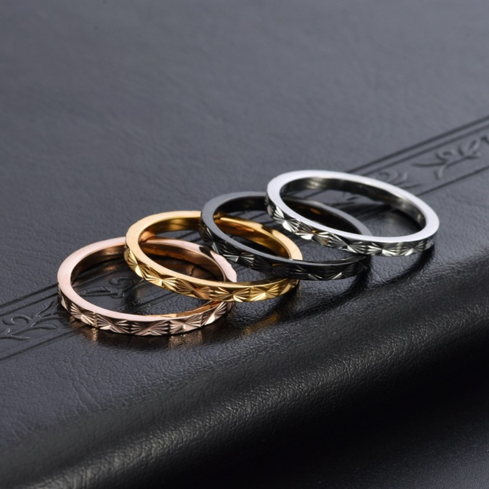 Kolmnsta 2mm Titanium Steel St - Minimalist Ring Stackable 评论和价格