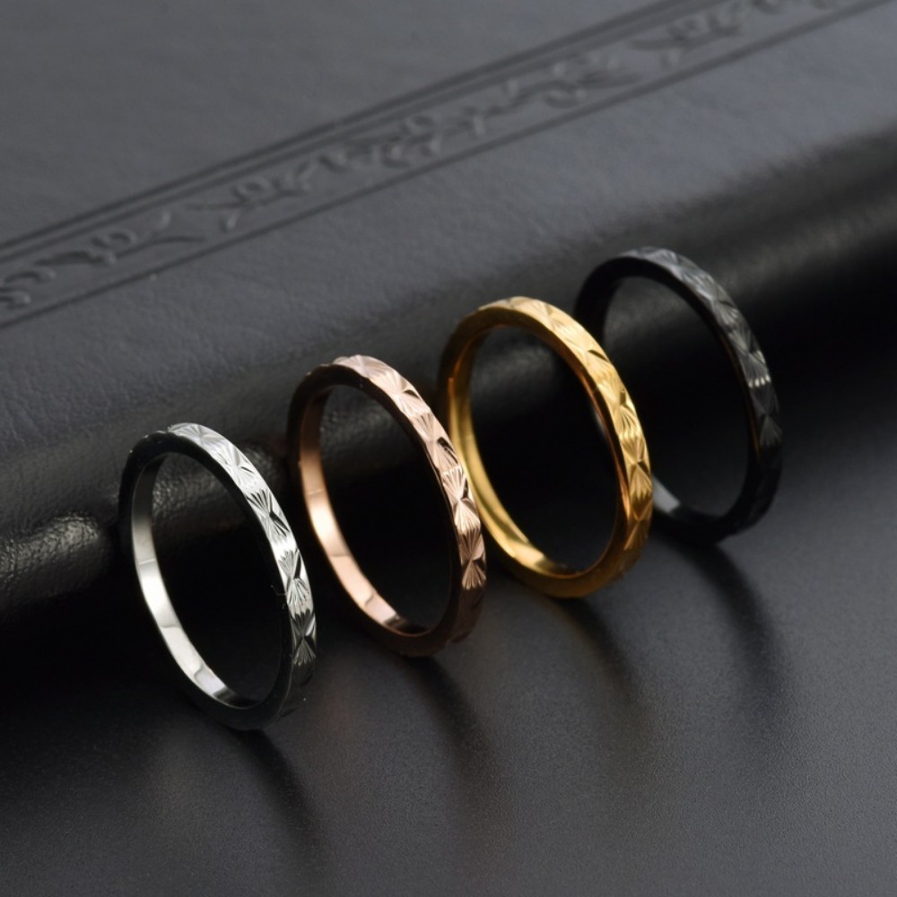 Kolmnsta 2mm Titanium Steel St - Minimalist Ring Stackable 评论和价格