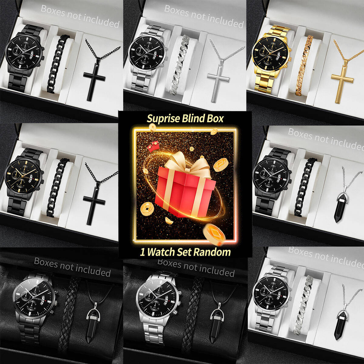 Surprise Mystery Watch Blind B - Jewelry Watches Box 评论和价格