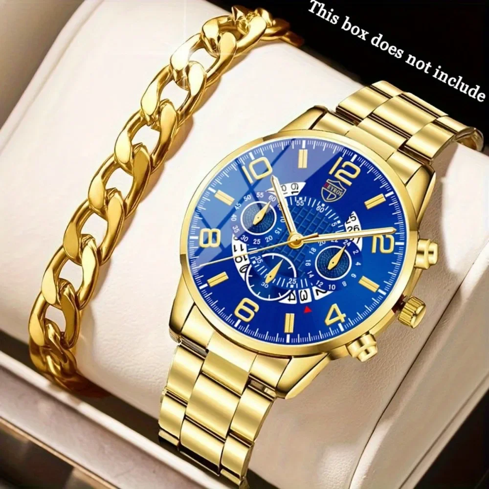 4pcs/set Men's Casual Watch Al - Best Jewelry Watches 评论和价格