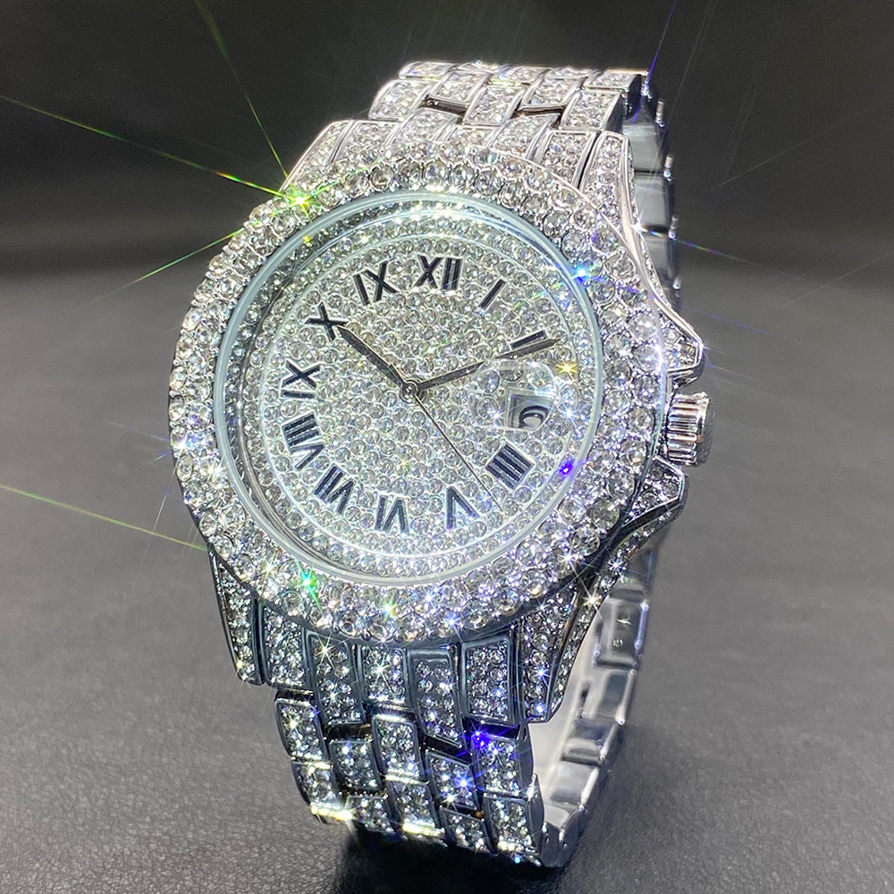 Big Gold Silver Black Wristwat - Stones Watches & Jewelry In Sweden Ab 评论和价格