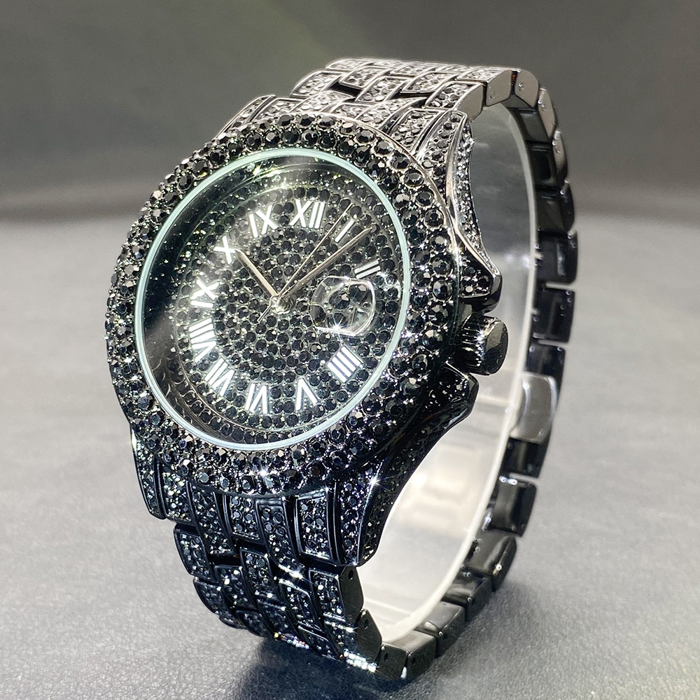 Big Gold Silver Black Wristwat - Stones Watches & Jewelry In Sweden Ab 评论和价格