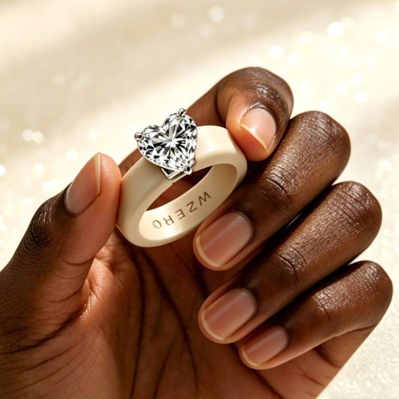 Minimalist Silicone Heart Diam - Minimalist Ring Stackable 评论和价格