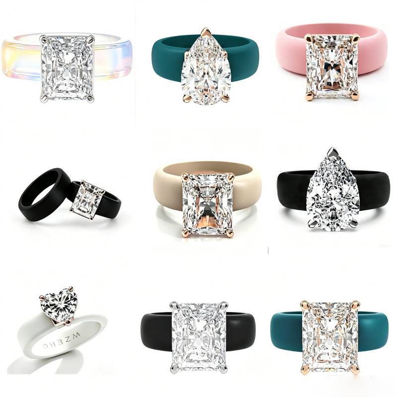 Minimalist Silicone Heart Diam - Minimalist Ring Stackable 评论和价格